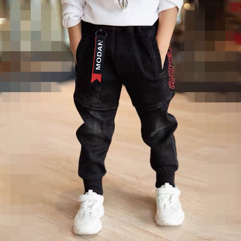 Children's wear pants boys' jeans spring and autumn new children's casual pants