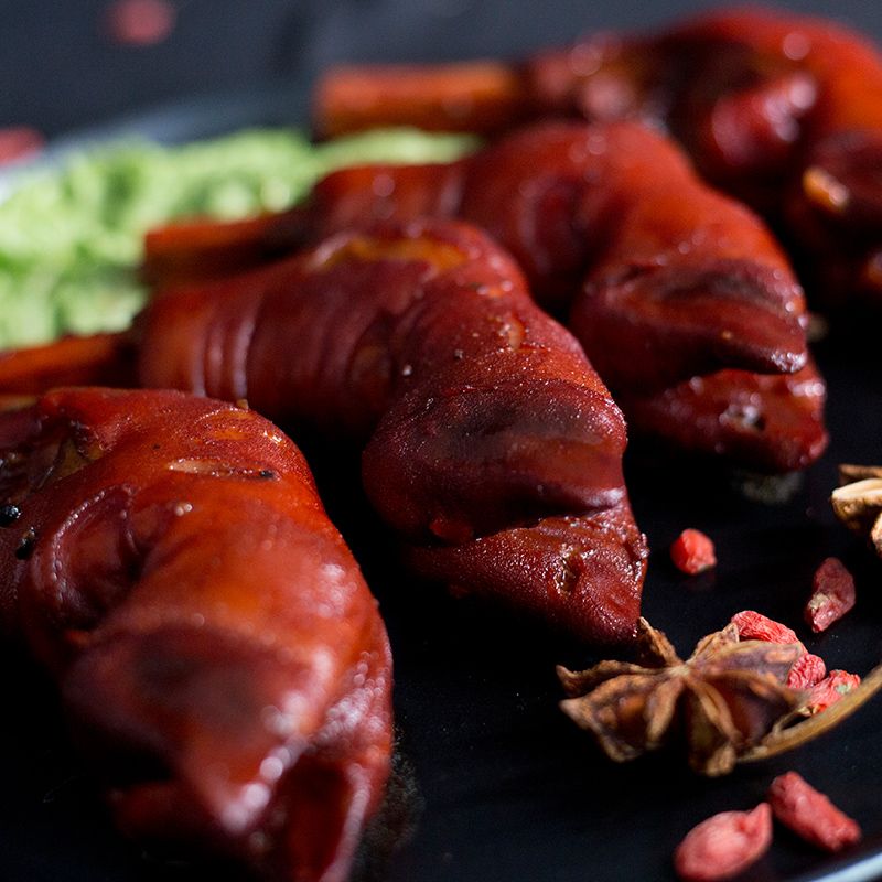 熟羊蹄五香酱羊蹄麻辣羊蹄子熟食即食羊脚真空羊开袋即食零食3只