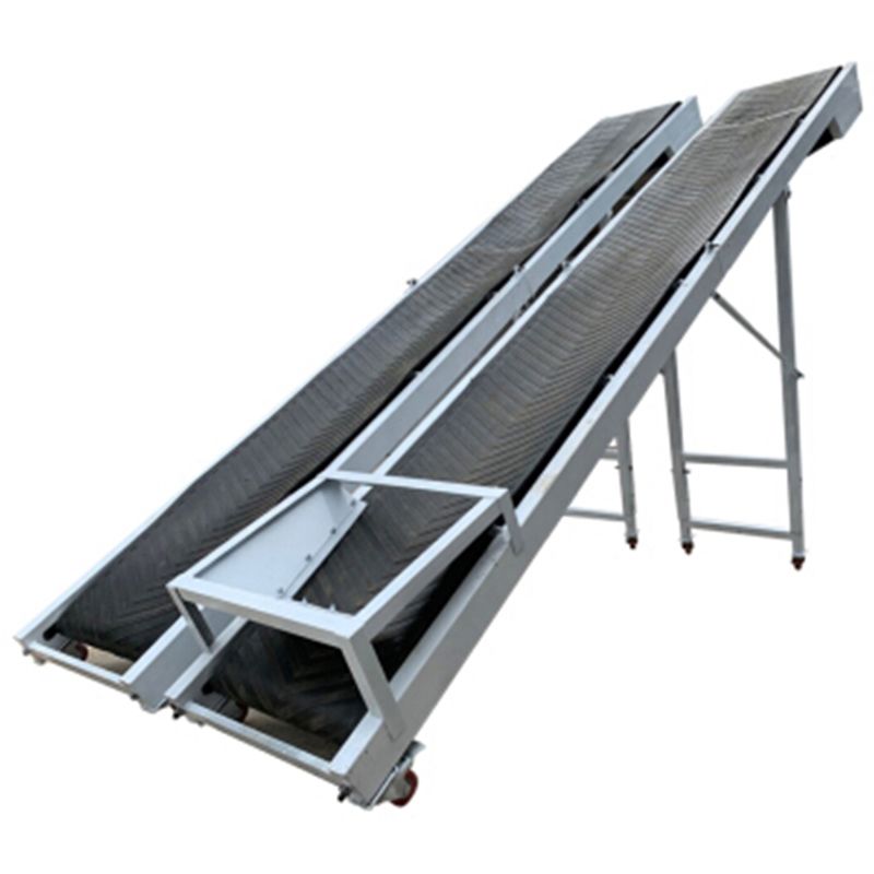 传送带输送机小型调节升降装车卸货电动爬坡输送机折叠收粮食散装