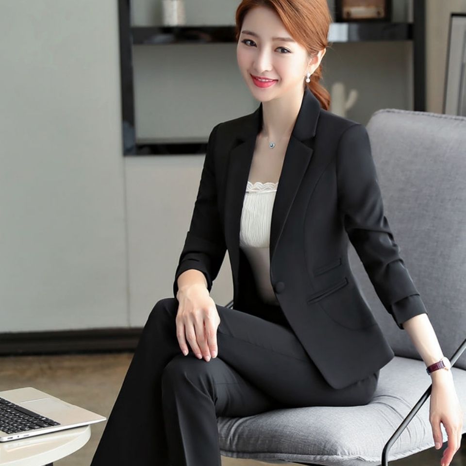 短款西裝外套女小個子西裝女外套休閒黑色春秋裝女士小香風小西服