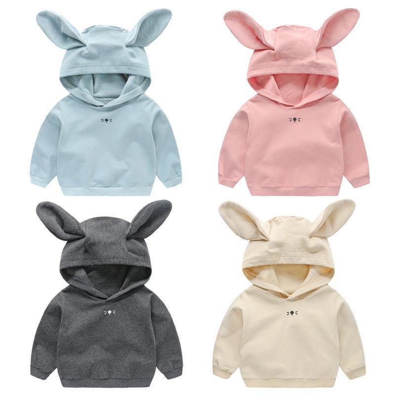 [pure cotton] children's wear boys' and infants' pullovers spring, summer and autumn styles girls' hooded sweaters bottoms fashion