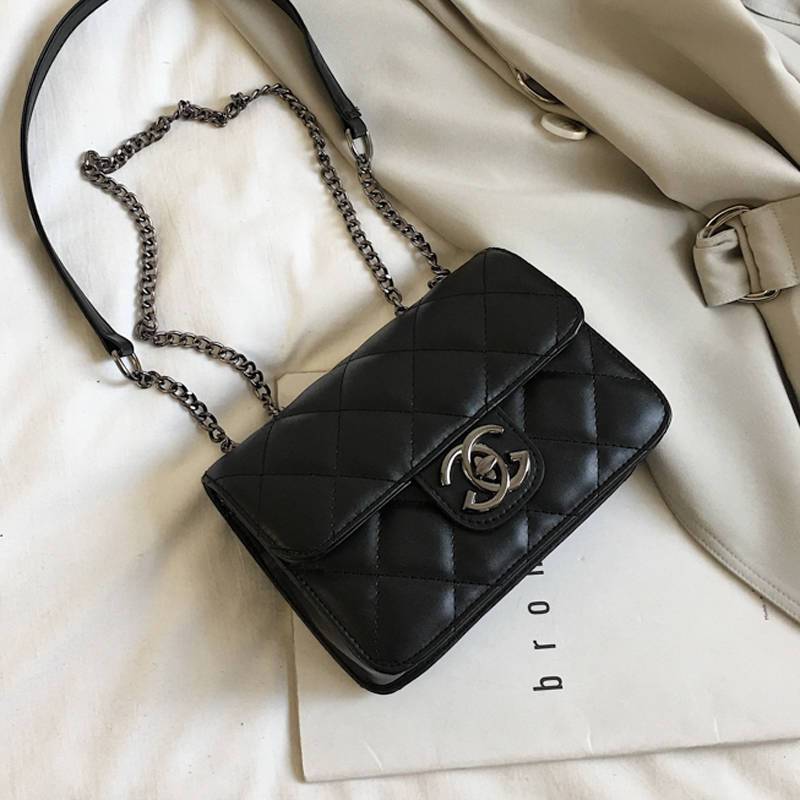 Small bag for women crossbody 2022 spring new Korean version mini shoulder bag versatile small fragrant style rhombus chain trendy bag