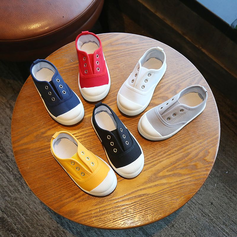Children's canvas shoes spring and autumn new boys' Board Shoes girls' small white shoes baby children's shoes kindergarten children's shoes