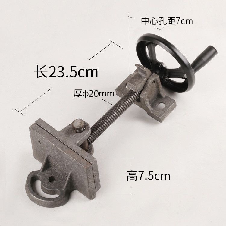 400钢材切割机配件夹具总成钢材机 工件锁紧夹具夹板丝杆螺母手轮