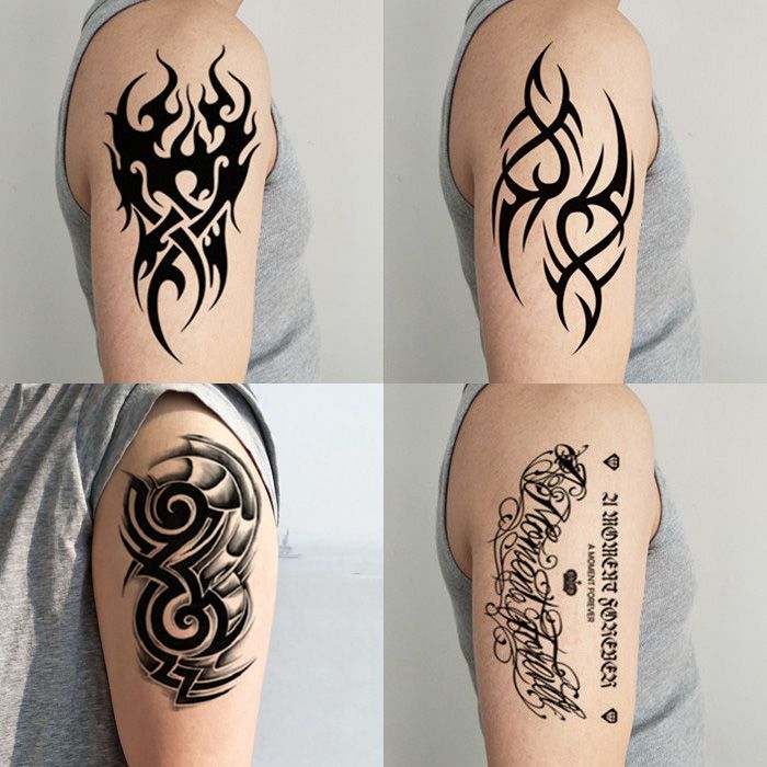 仿真纹身图腾艺妓蝎子刺青狼头贴纸