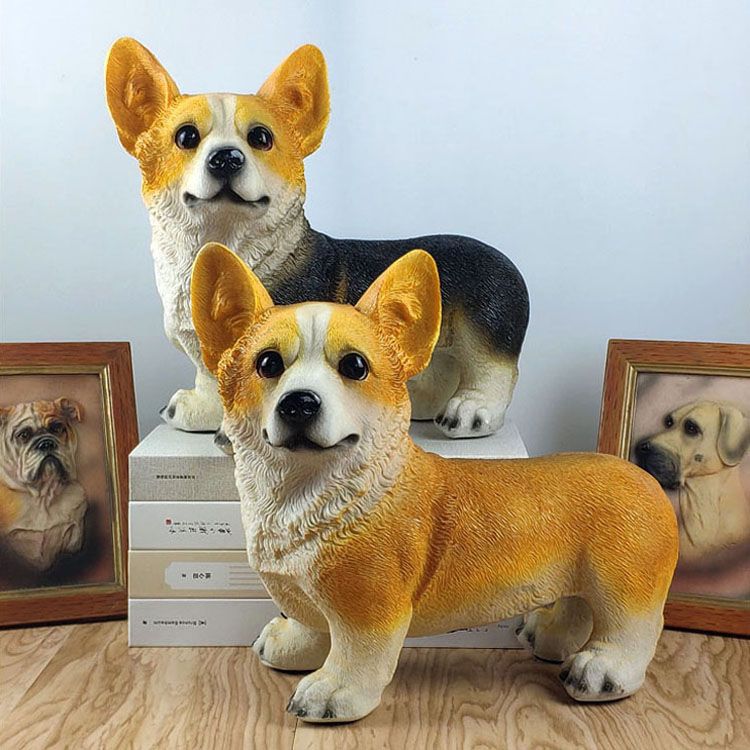 十二生肖仿真柯基犬狗存钱罐摆件零钱罐成人儿童生日礼物储钱蓄罐