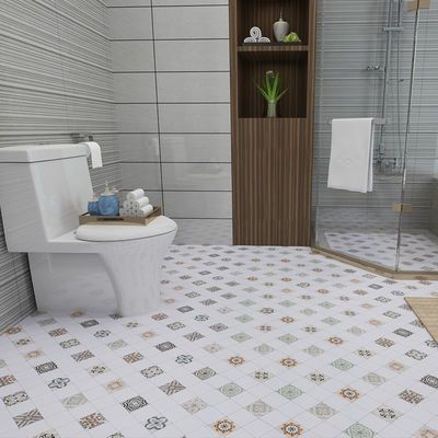 加厚浴室卫生间自粘地砖贴厕所防滑装饰地面瓷砖地贴厨房地板贴纸
