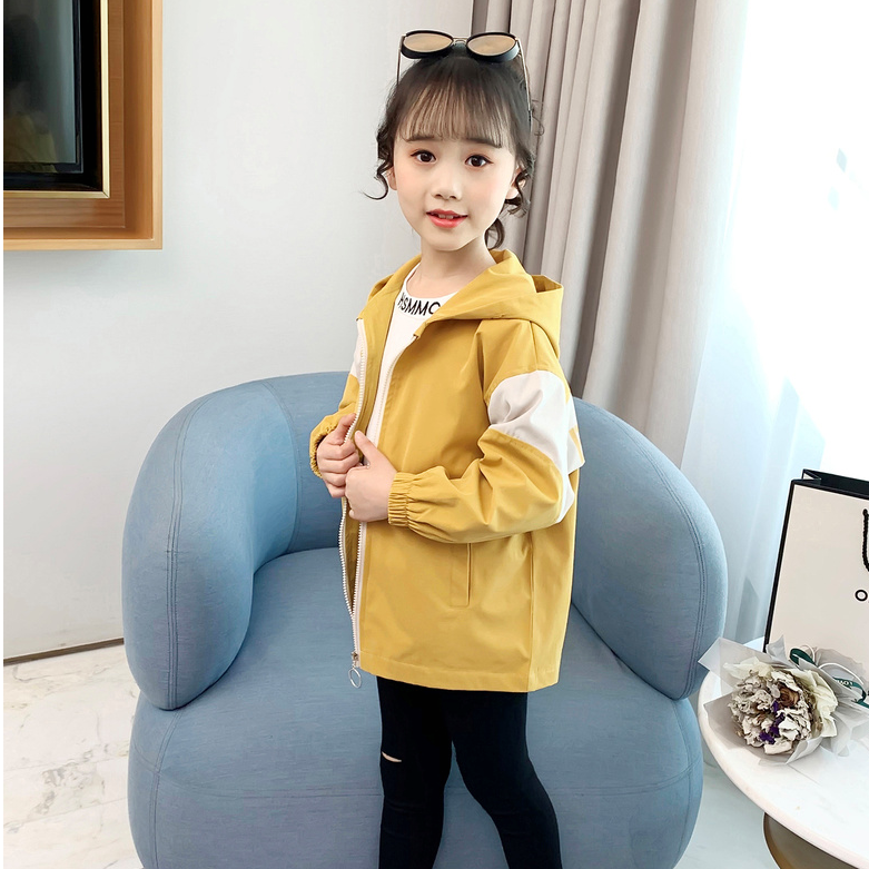 Girls' coat 2020 new spring clothes Korean version children's short casual jacket