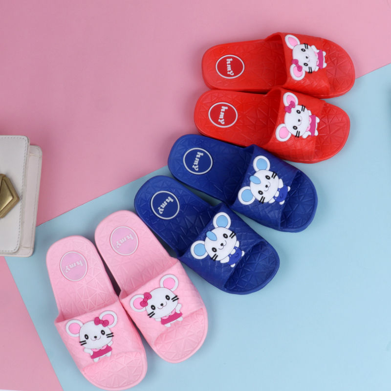New children's cartoon slippers children's sandals and slippers home bathroom non-slip baby home soft bottom leisure slippers