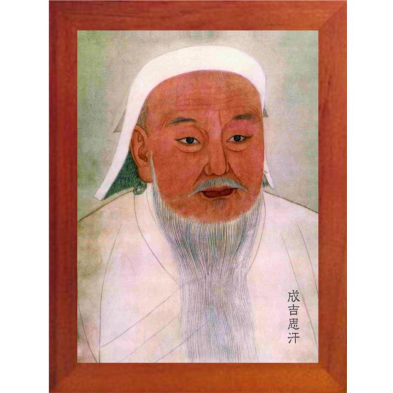 diy钻石画满圆钻人物画像成吉思汗贴钻十字绣砖石画客厅装饰挂画