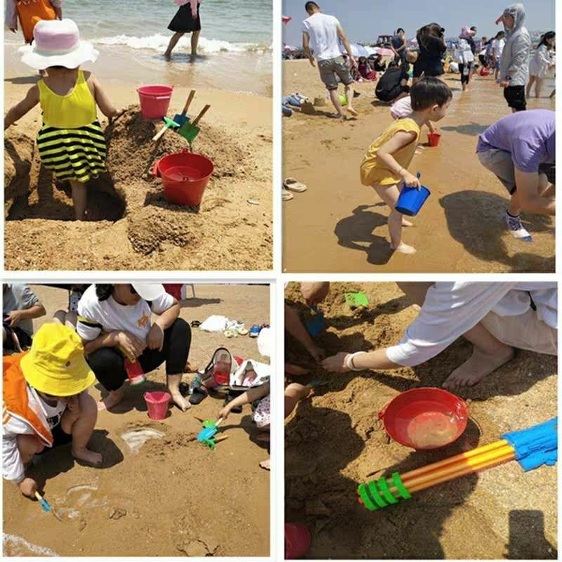 彩虹颜色儿童沙滩玩具铁铲三件套沙滩小铁铲子园艺盆栽工具花园种植铲