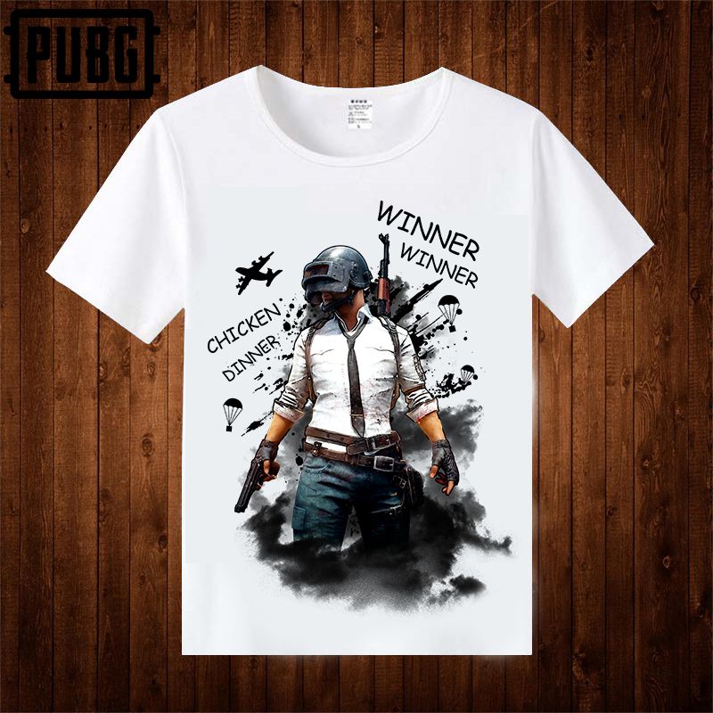 绝地求生和平精英大逃杀h1z1衣服吃鸡pubg游戏周边动漫短袖t恤男