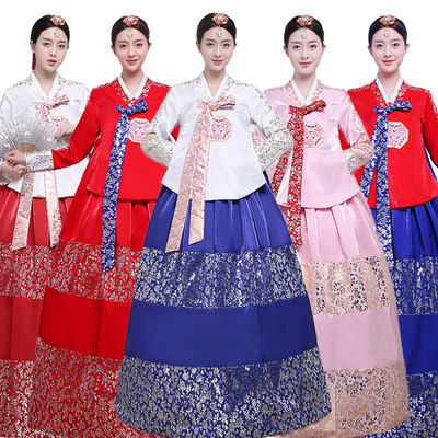 新款韩国古装传统韩服女宫廷礼服改良大长今朝鲜服装舞蹈表演出服
