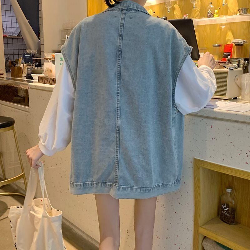 Denim jacket for women and Korean sleeveless denim vest for spring and summer 2020