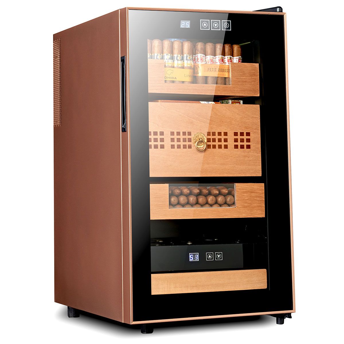 智能家用小型雪茄雪松恒温恒湿酒柜三代