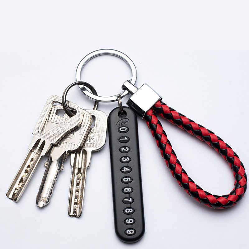 Waist mounted car key chain men's high grade key chain women's key hanging rope pendant anti loss creative household key chain