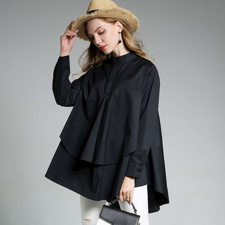 大碼女裝襯衣春季上衣女2023新款衣服胖mm秋裝時尚長袖襯衫女寬鬆
