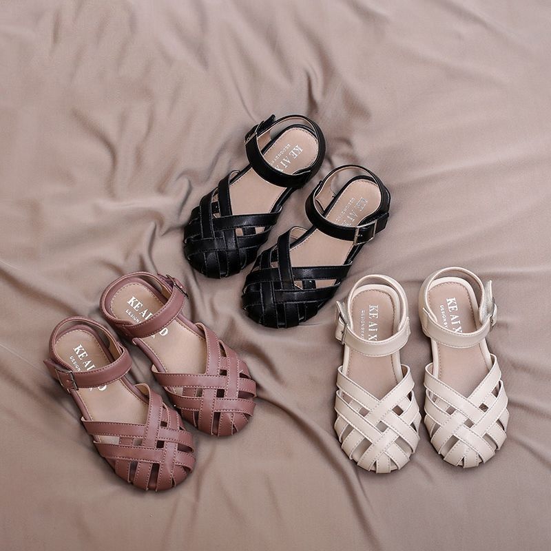 Girls sandals 2020 new fashion children little girls Baotou princess shoes Korean summer baby soft soled shoes