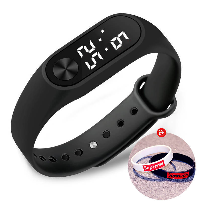 Korean chic watch LED electronic watch leisure student sports simple men and women waterproof