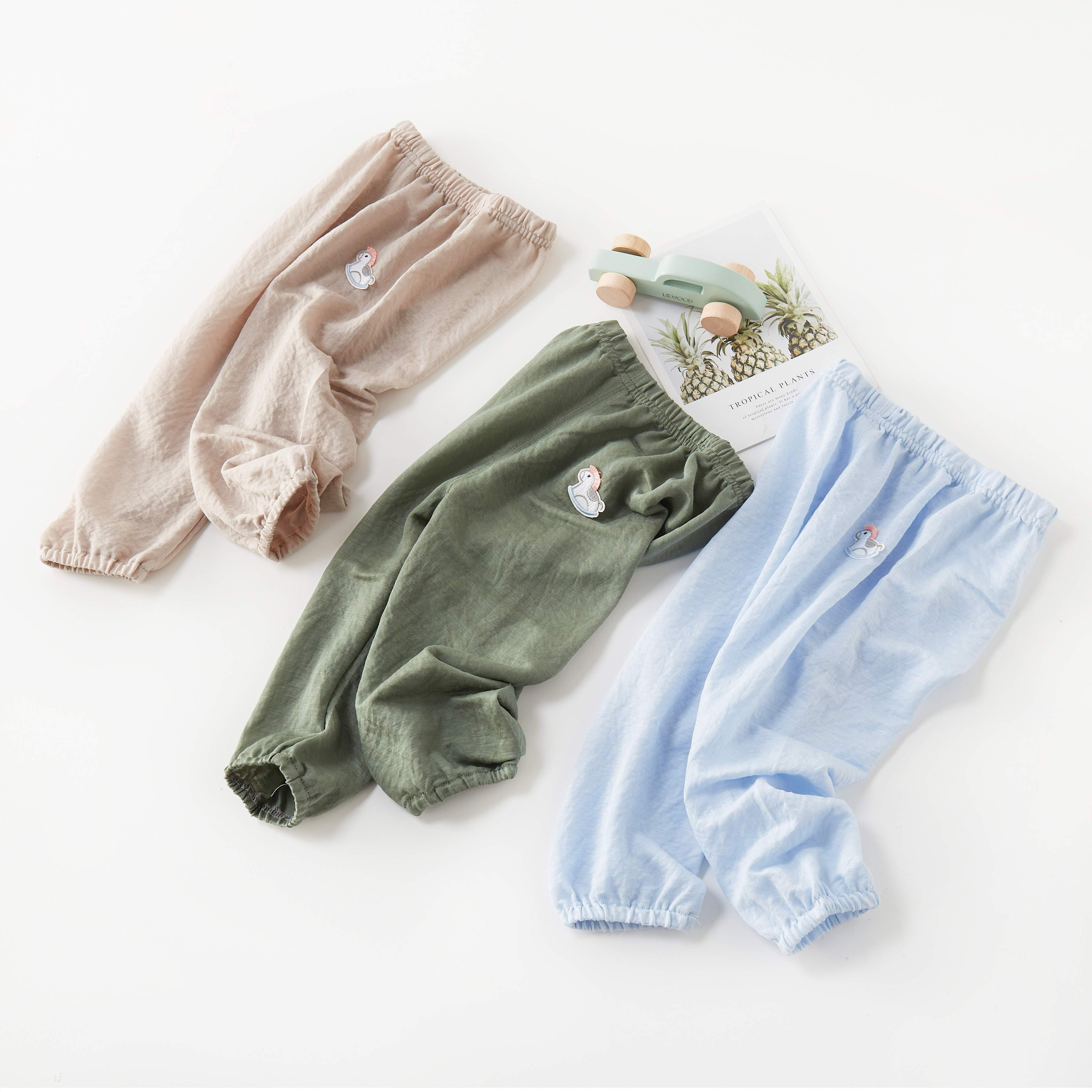 儿童防蚊裤男女童宝宝纯棉夏季超薄运动休闲夏天女童灯笼裤长裤子