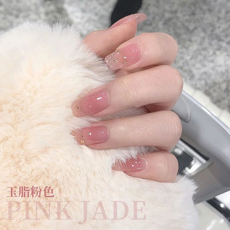 Net red ice cream, naked manicure, 2021, new popular jelly powder, spring and summer nail polish nail shop.