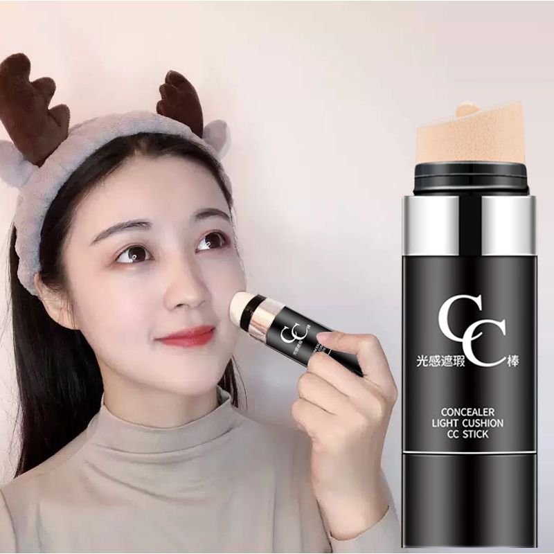 光感遮瑕cc棒素顏霜隔離霜防水防汗不脫妝美白保濕提亮膚色cc霜
