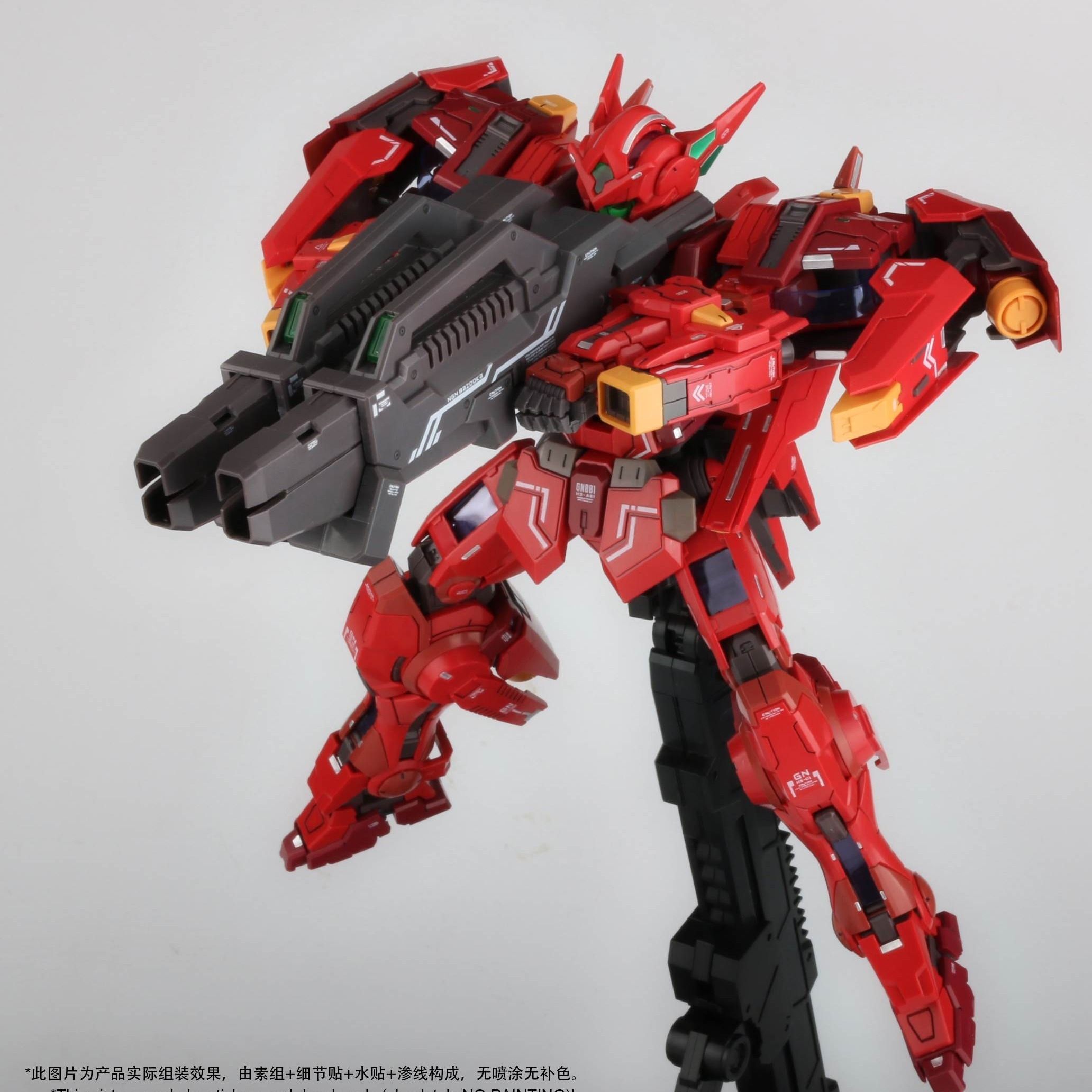 现货 模星hs正义女神f高达 正妹 红色雪崩女神 mg版 拼装模型