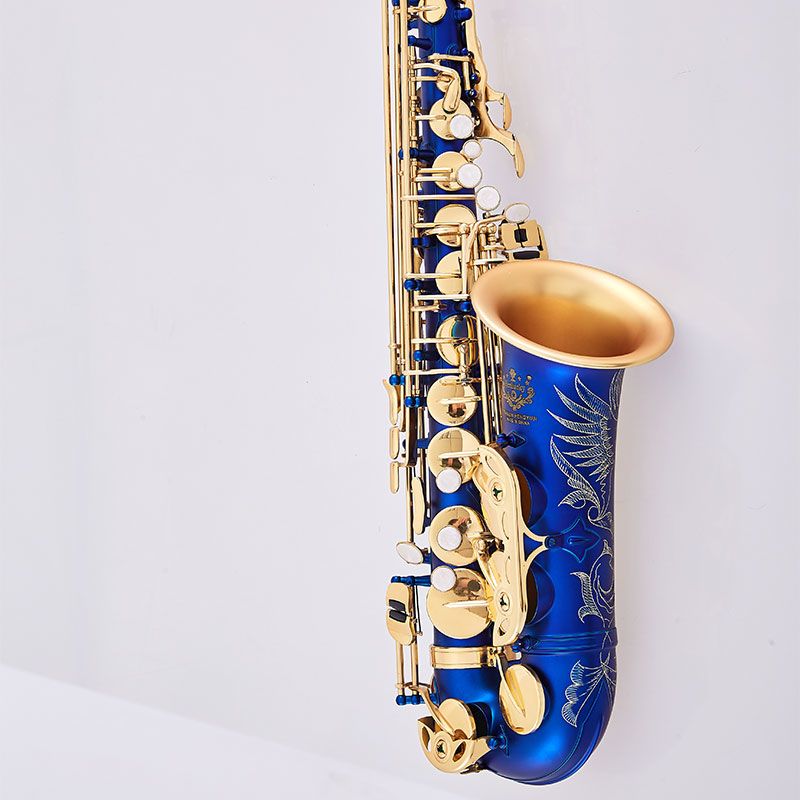 High-quality Alto SaxophoneE-flat Frosted Blue Professional
