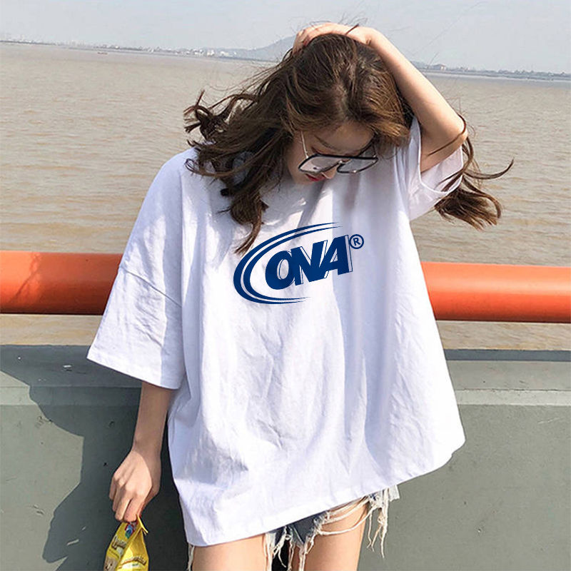 [100% cotton] short sleeve t-shirt female student trend 2020 new summer dress Korean version ins wide Songyuan Sufeng top