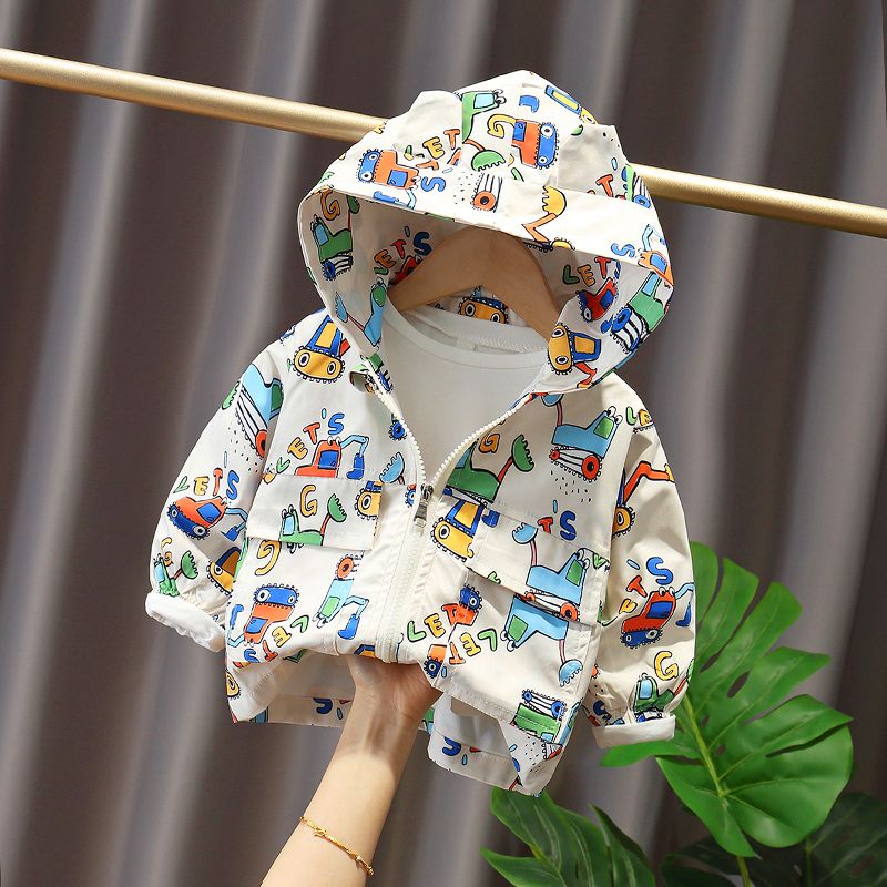 Men's and women's jacket spring and autumn thin kids' Korean zipper Hoodie 2020 new baby baby's air jacket