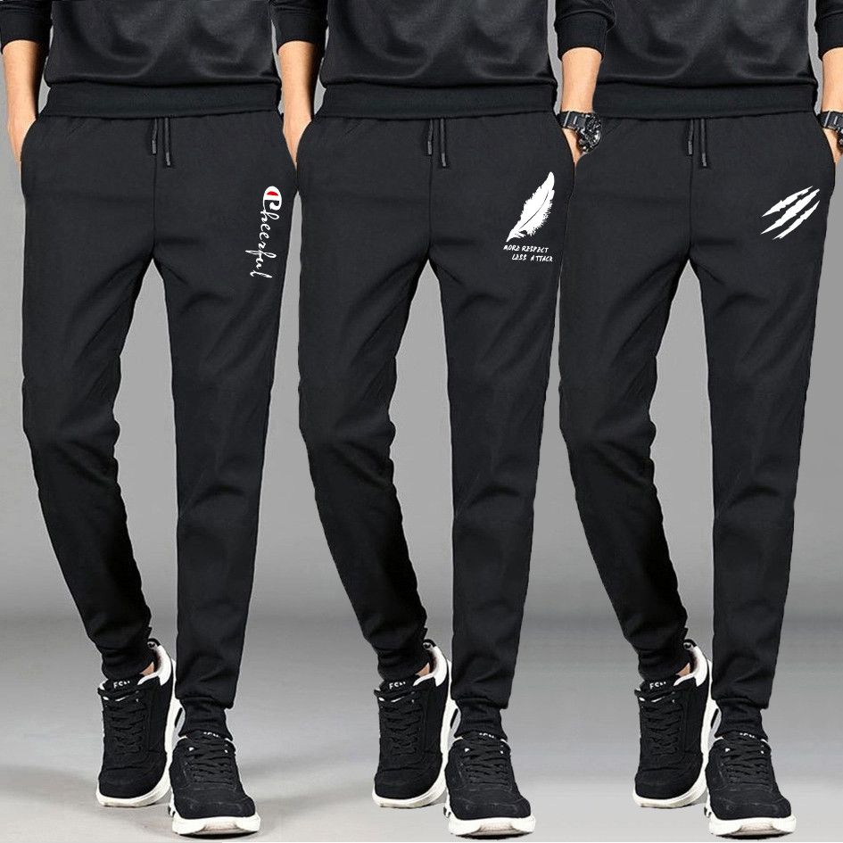 夏季休闲裤男薄款透气运动裤男士宽松韩版潮流卫裤男生哈伦束脚裤