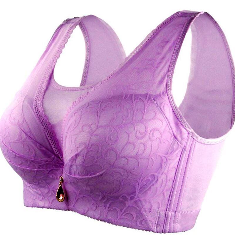 大码内衣女美背薄款胖mm200斤文胸加肥加大防下垂收副乳大杯胸罩