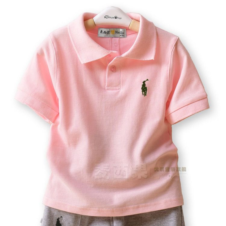 Cotton boys' short sleeve T-shirt children's T-Shirt Medium and large children's summer T-shirt 2020 girls' new baby polo shirt