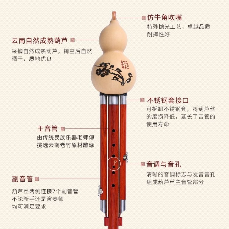 葫芦丝动态曲谱降b调花满楼