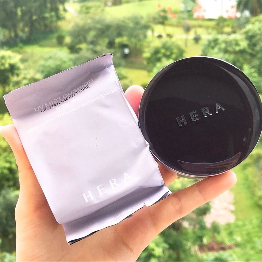 hera 赫拉黑珍珠气垫bb霜粉饼粉底遮瑕隔离裸装韩国正品免税店