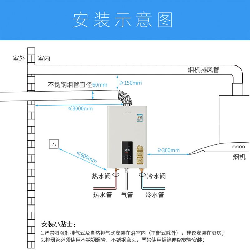 天燃气零冷水热水器是什么原理_零冷水热水器安装图