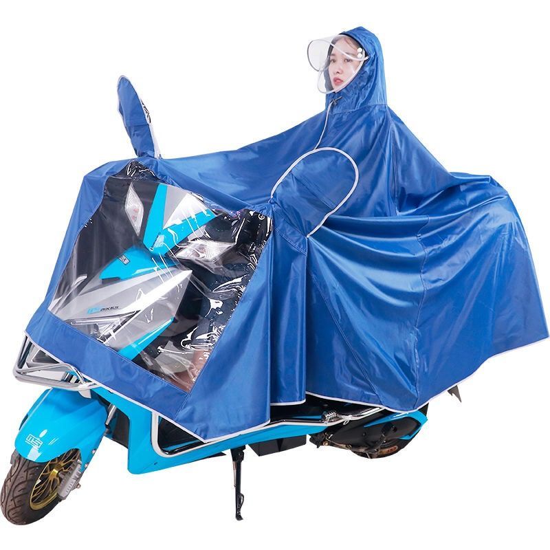 Raincoat, electric bicycle, poncho, motorcycle, bicycle, covered foot, battery car, adult, thickened, single, double, male and female