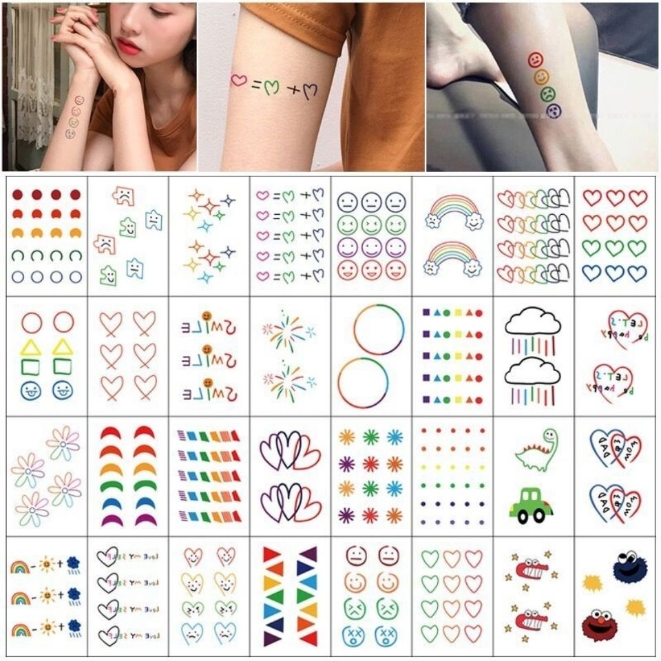 Ins Yafeng Tattoo Sticker waterproof durable lifelike student campus cute little fresh sticker net red same