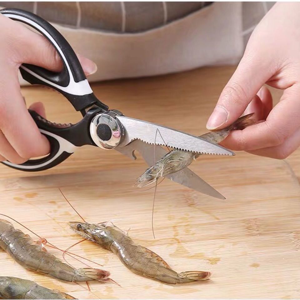 日式强力海鲜厨房家用剪鸡骨剪食物剪家用剪多功能剪全不锈钢剪刀