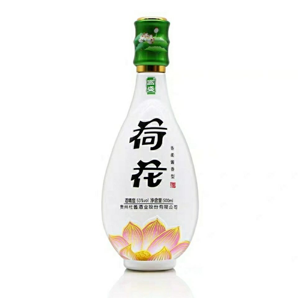 荷花酒 53度 杜酱国盛荷花酒 53度500ml 酱香型白酒 正品保证