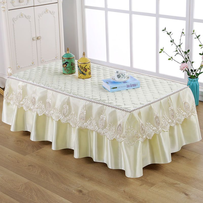 茶几桌布茶几罩套长方形布艺餐桌垫客厅家用台布盖布防尘罩茶几套