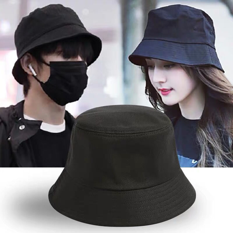 Net red ins fisherman's hat pure color light plate Harajuku couple Japanese literature and art students versatile sun hat basin hat