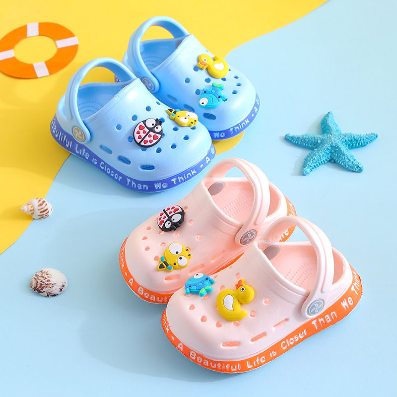 Baby sandals boys and girls soft soles 1-3 years old toddler children's antiskid cave shoes summer new style children's 2 Baotou