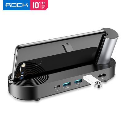 rock 洛克 云启 type-c 可充电扩展坞底座(hdmi/usb3.0/type-c)