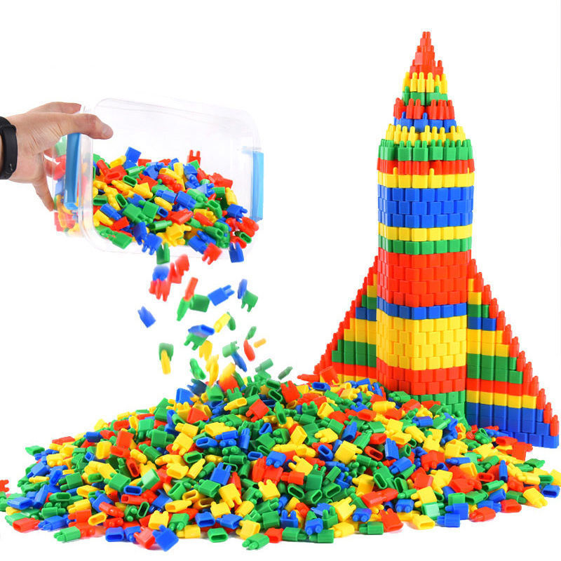 儿童玩具开发智力积木玩具男女孩玩具拼装益智玩具火箭子弹头