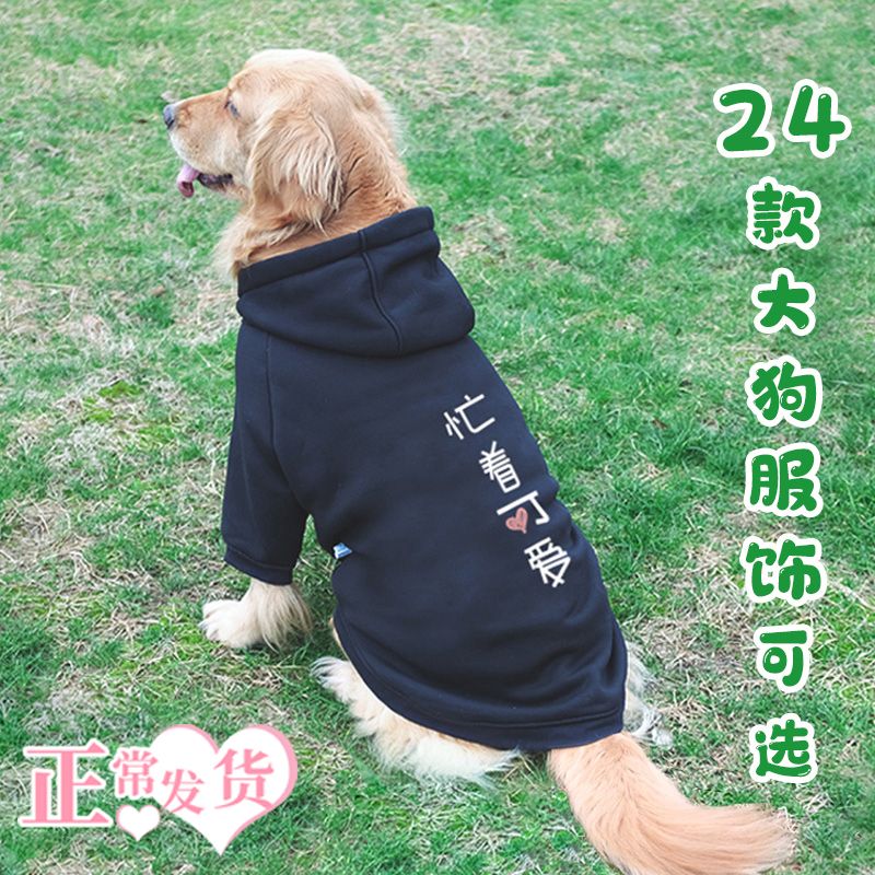 Big dog clothing autumn and winter clothing winter clothing plush warm golden dog Samoye medium and large Dog Labrador