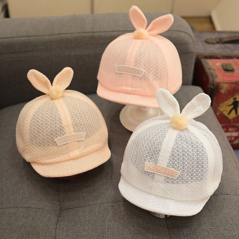 Baby hat summer mesh cap 0-1 years old 2 newborn baby cool hat mesh breathable sun hat newborn full moon cap