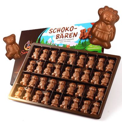 【绘画版】德国原装进口儿童小熊巧克力纯可可脂小朋友健康零食