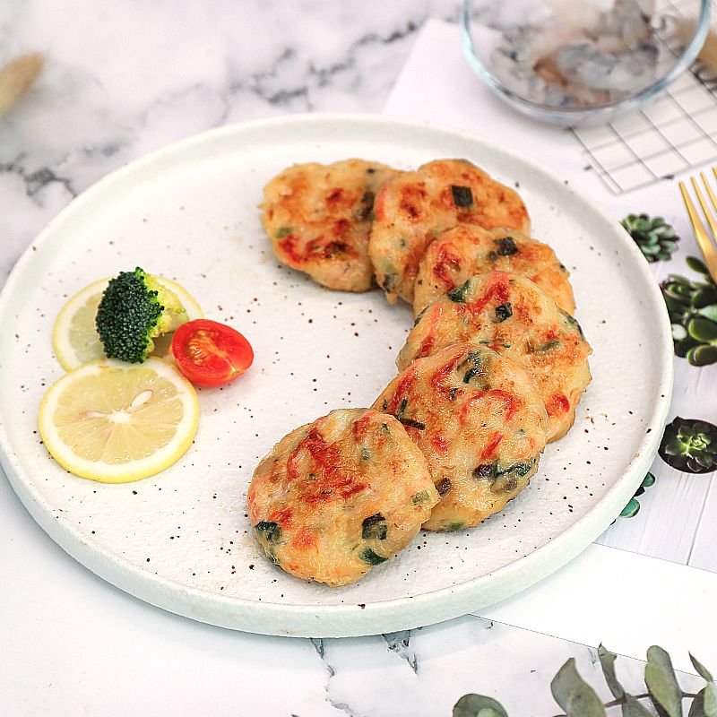 【蟹出没】日式滋味虾饼新鲜虾仁速冻大海虾饼港式点心早餐半成品