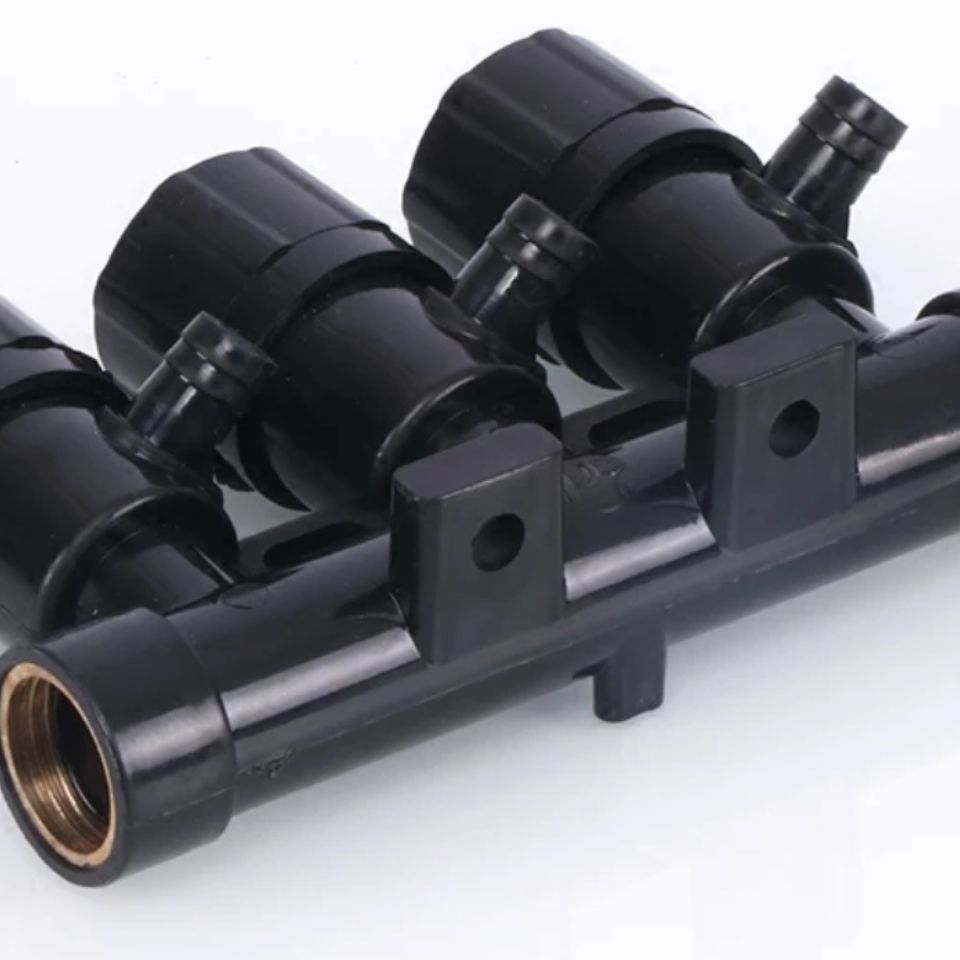 货车汽车淋水器配件滴水开关总成五通六通分水器尼龙防冻水阀总成